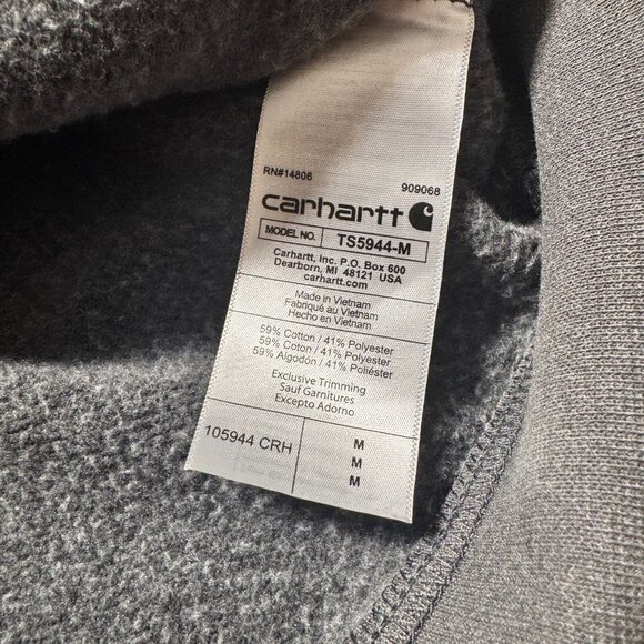 Carhartt Rain Defender Loose Fit Midweight Graphic Hoodie Water Repellent Medium - Picture 8 of 8